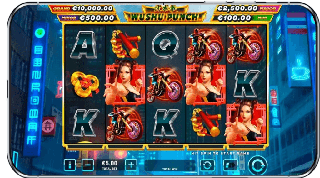 wushu punch slot screenshot by playtech